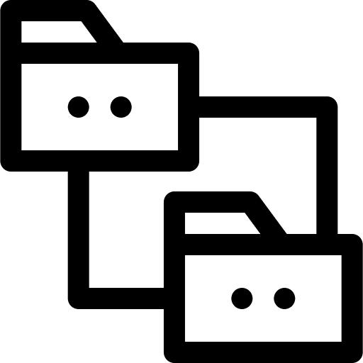 Folder networking folder file storage icon Folder networking folder file storage icon