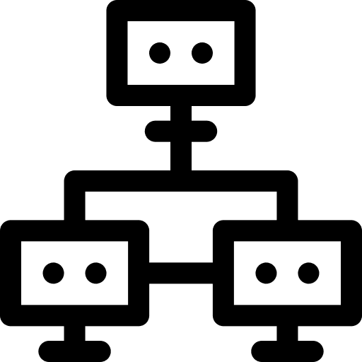 Local network computer electronics monitor icon