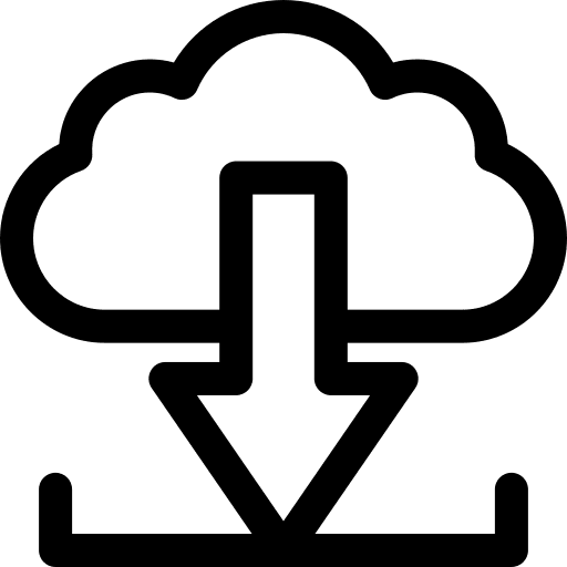 Download cloud computing down arrow cloud storage icon Download cloud computing down arrow cloud storage icon