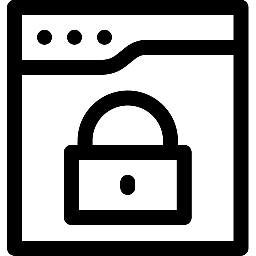 Security lock padlock website icon Security lock padlock website icon