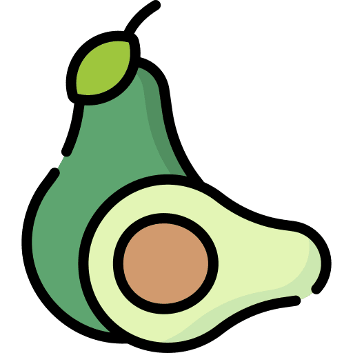 Avocado healthy food organic vegetarian icon Avocado healthy food organic vegetarian icon