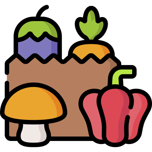 Groceries vegan organic healthy food icon Groceries vegan organic healthy food icon