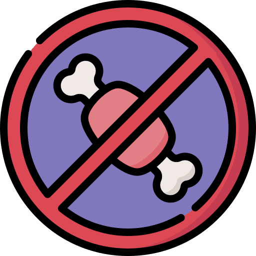 No meat food and restaurant no meat sign icon No meat food and restaurant no meat sign icon