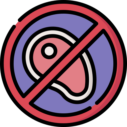 No meat vegetarian no meat sign icon No meat vegetarian no meat sign icon