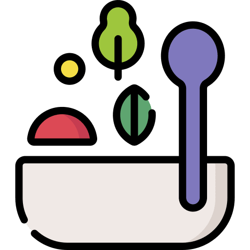 Salad bowl vegetarian food and restaurant icon Salad bowl vegetarian food and restaurant icon