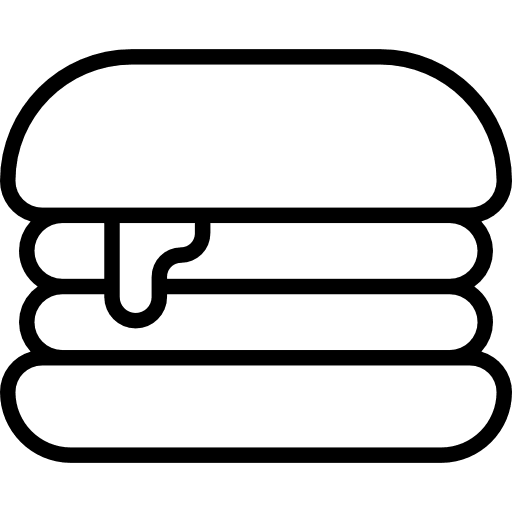 Burger meat bread food icon Burger meat bread food icon