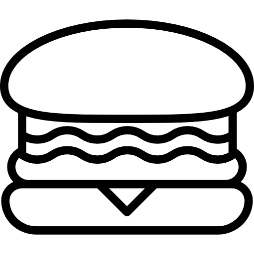 Burguer fattening bread food icon Burguer fattening bread food icon