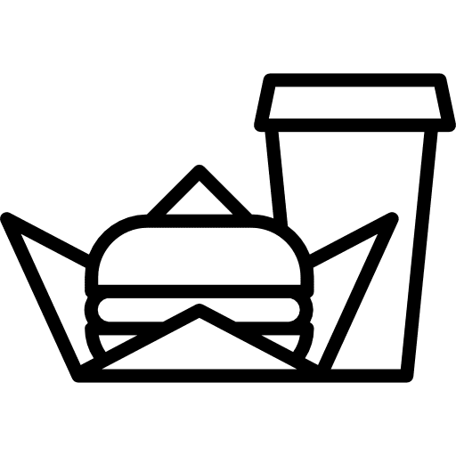 Buger and soda junk food hamburger fattening icon Buger and soda junk food hamburger fattening icon