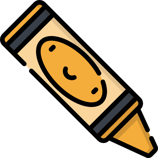 Crayon crayons pen crayon icon