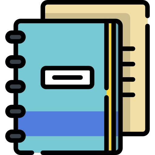 Notebooks agenda business bookmark icon