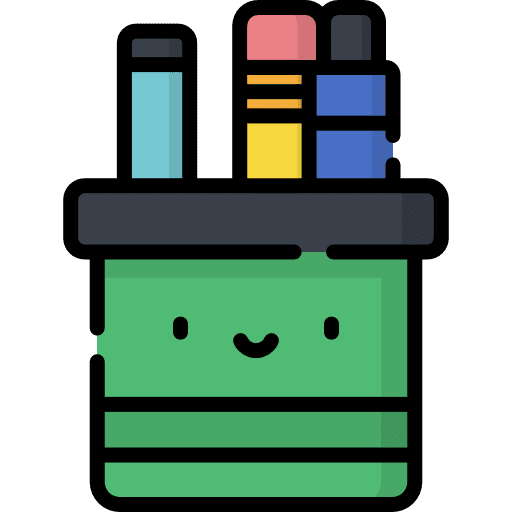 Pencil case writing office material school material icon Pencil case writing office material school material icon