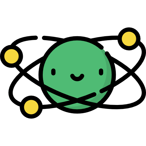 Physics electron science education icon