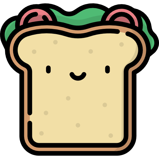 Sandwich lunch food and restaurant bread icon