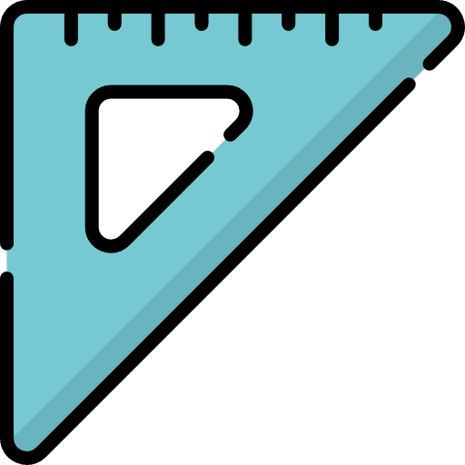 Set square set square construction and tools drawing icon