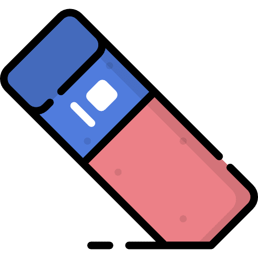Eraser education edit tools remove icon Eraser education edit tools remove icon