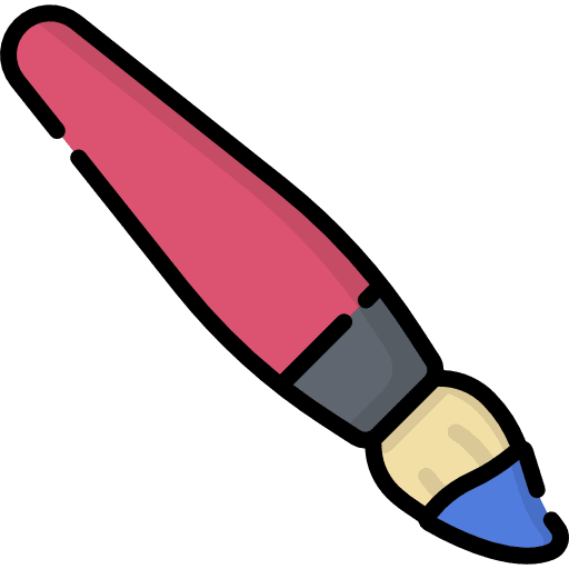 Paint brush education paint brush painting icon Paint brush education paint brush painting icon