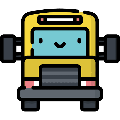 School bus transportation public transport school bus icon School bus transportation public transport school bus icon