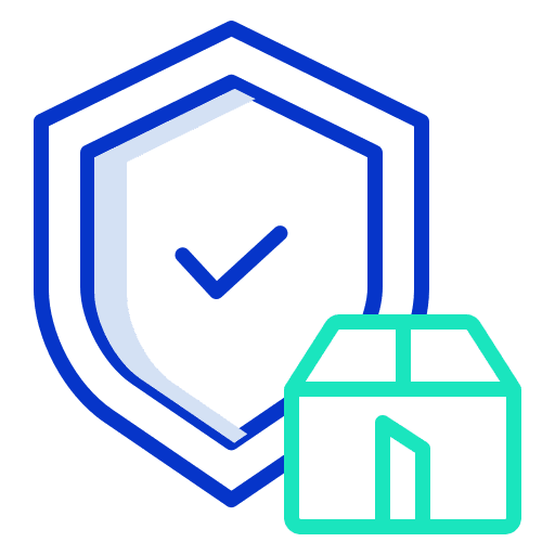 Secure checked security shield icon