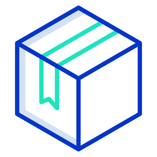 Box packaging commerce package icon