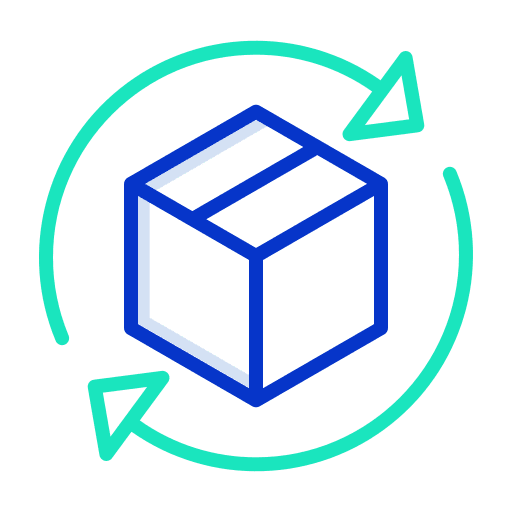 Box packing shipping and delivery packaging icon