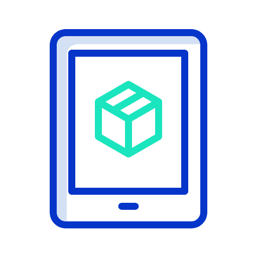 Track track electronics tablet icon