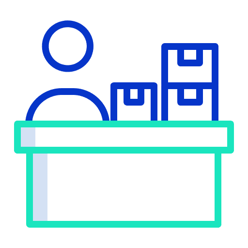 Logistic packaging logistic boxes icon