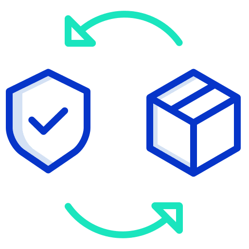 Secure packing check protection icon