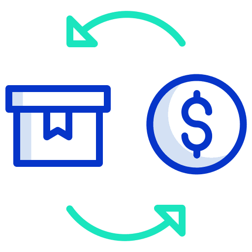Box dollar package cost icon
