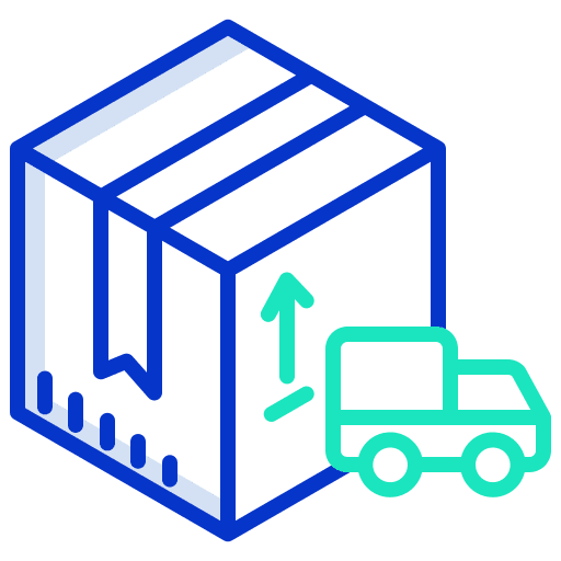Box packaging shipping and delivery box icon