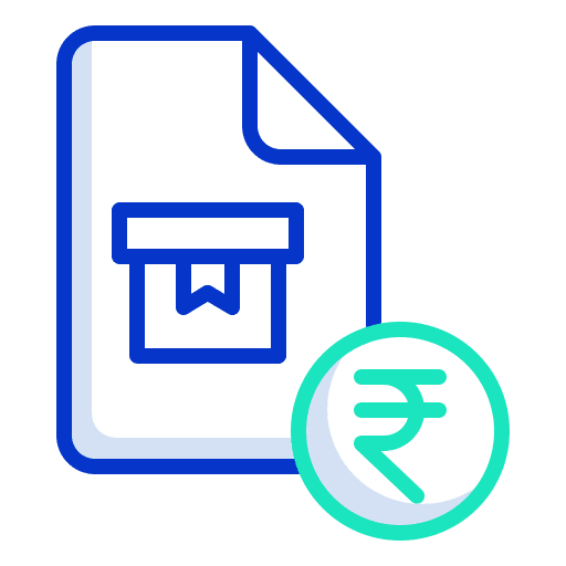 Bill shipping and delivery box business icon