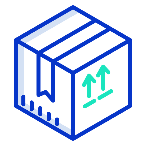 Delivery box packing package icon