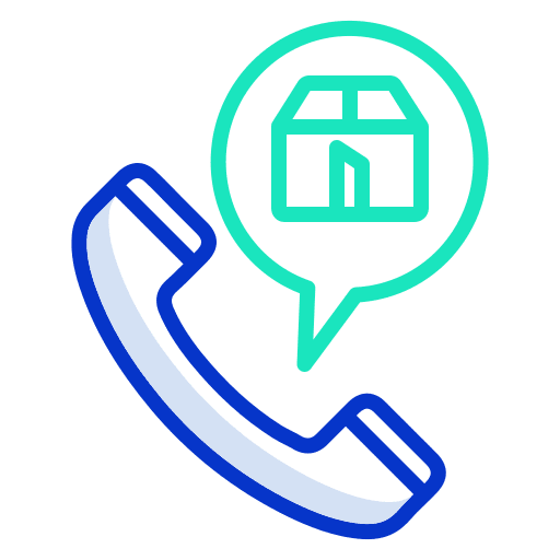 Delivery shipping and delivery customer service communications icon
