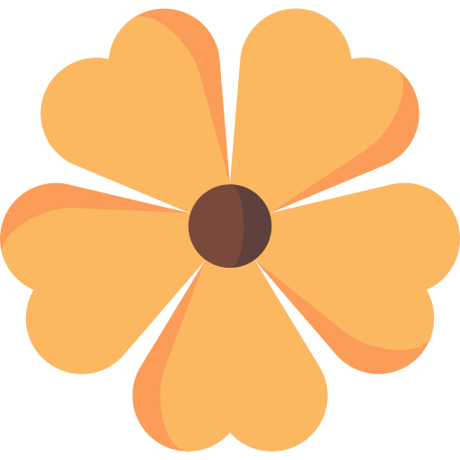 Black botanical eyed black icon