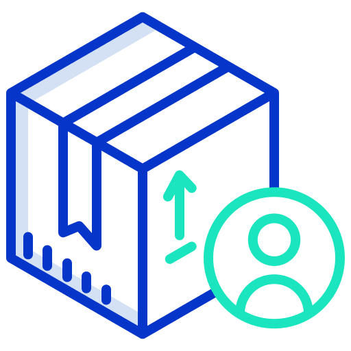 Box avatar parcel packaging icon