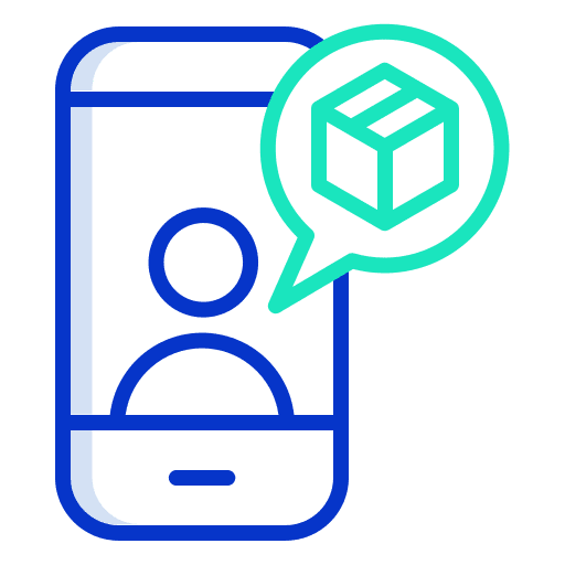 Mobile electronics app box icon