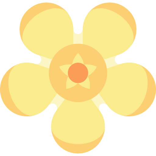 Allamanda blossom botanical jungle icon Allamanda blossom botanical jungle icon