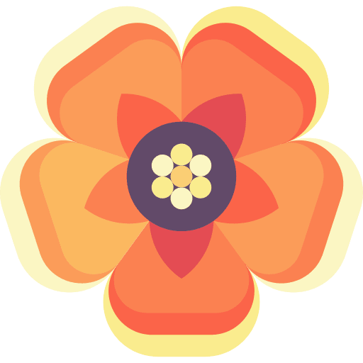 Hibiscus flower botanical nature icon Hibiscus flower botanical nature icon