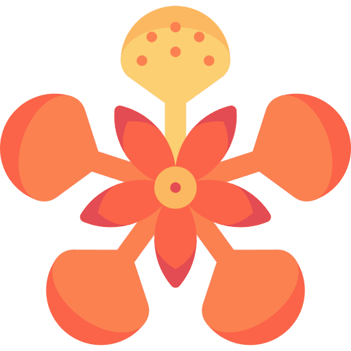 Royal blossom flower nature icon Royal blossom flower nature icon