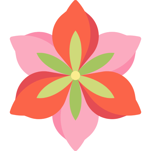 Amaryllis petals bloom jungle icon Amaryllis petals bloom jungle icon