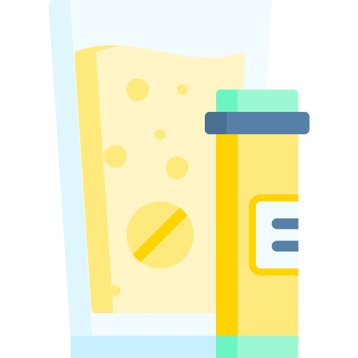 Effervescent tablet medicine drug icon