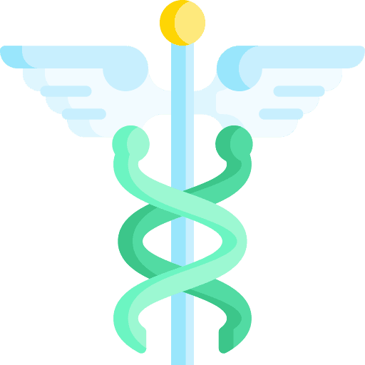 Medicine caduceus symbol wing medicine icon