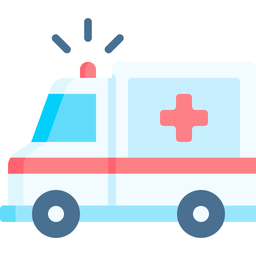 Ambulance transportation healthcare and medical automobile icon