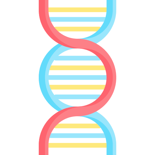 Dna deoxyribonucleic acid biology healthcare icon