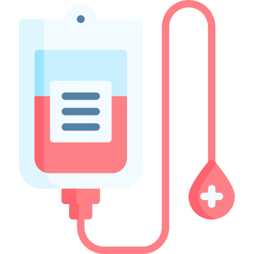 Iv bag healthcare and medical blood transfusion blood donation icon