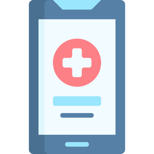 Medical app electronics mobile app cross icon
