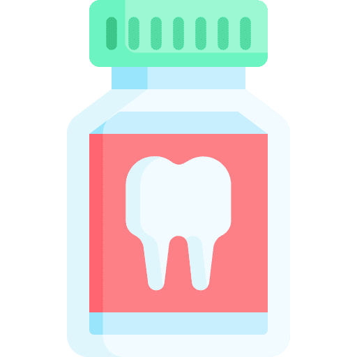 Drug bottle dentist healthcare and medical icon