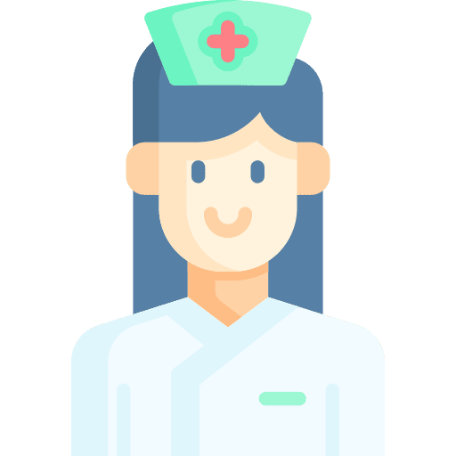 Nurse caucasian nurse user icon
