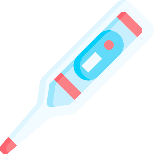 Thermometer healthcare and medical thermometer temperature icon