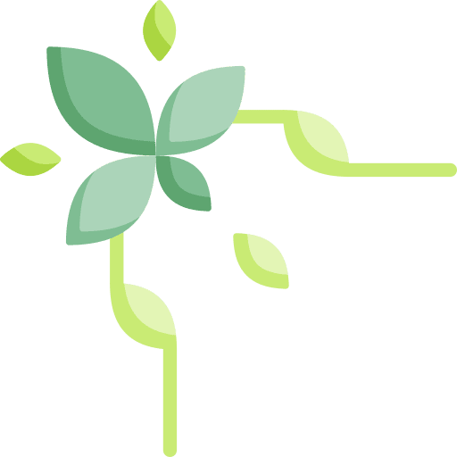 Leaves leaves corner floral design icon