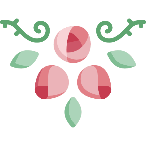 Rose flower design floral design art and design icon